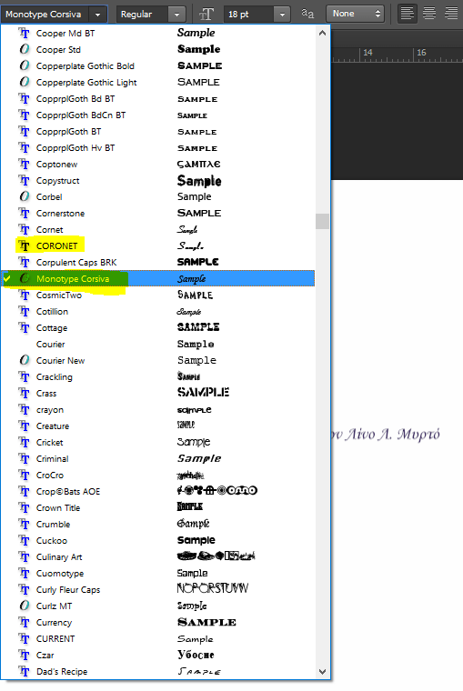 Solved Windows Fonts not showing in CS6 Adobe
